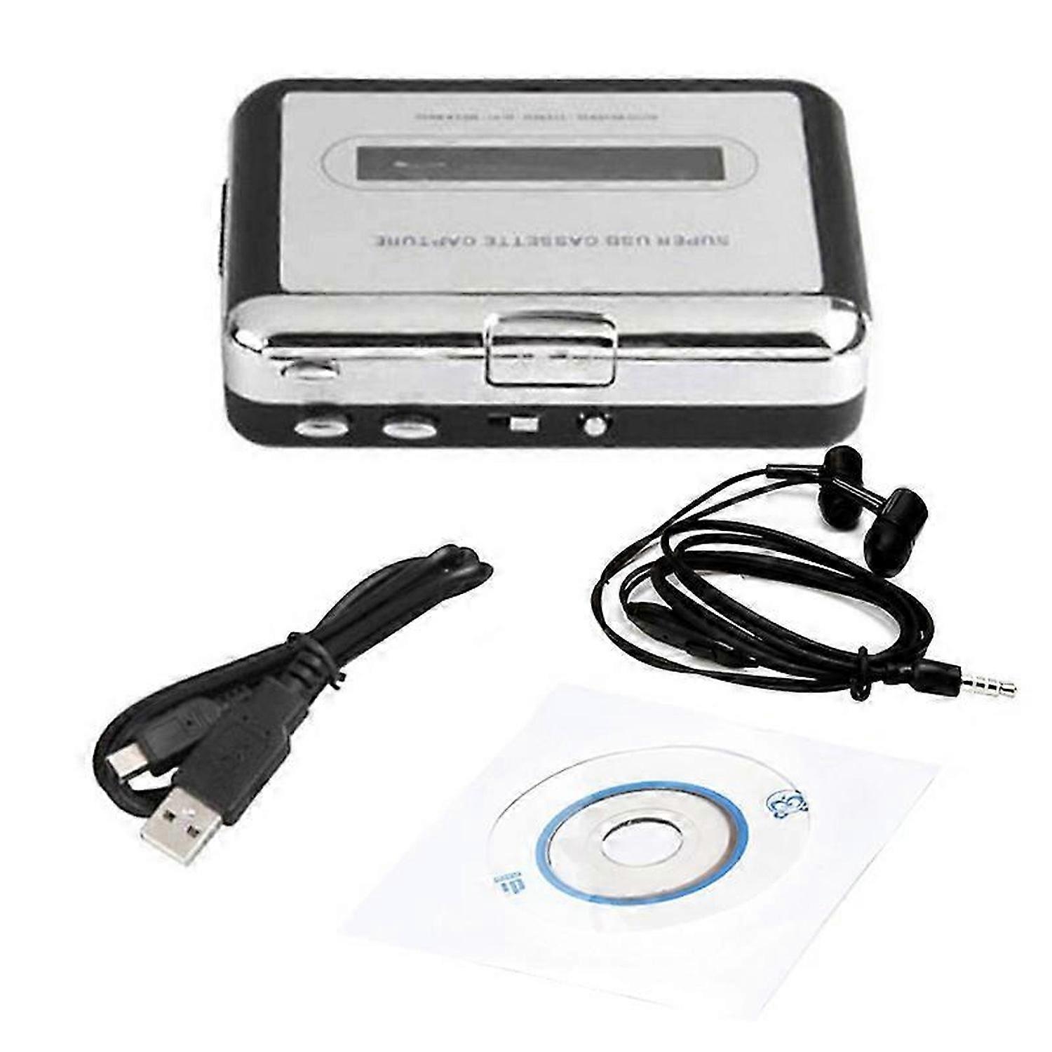 Cassette Player USB Cassette to MP3 Converter Capture Audio Music Player Tape Cassette Recorder