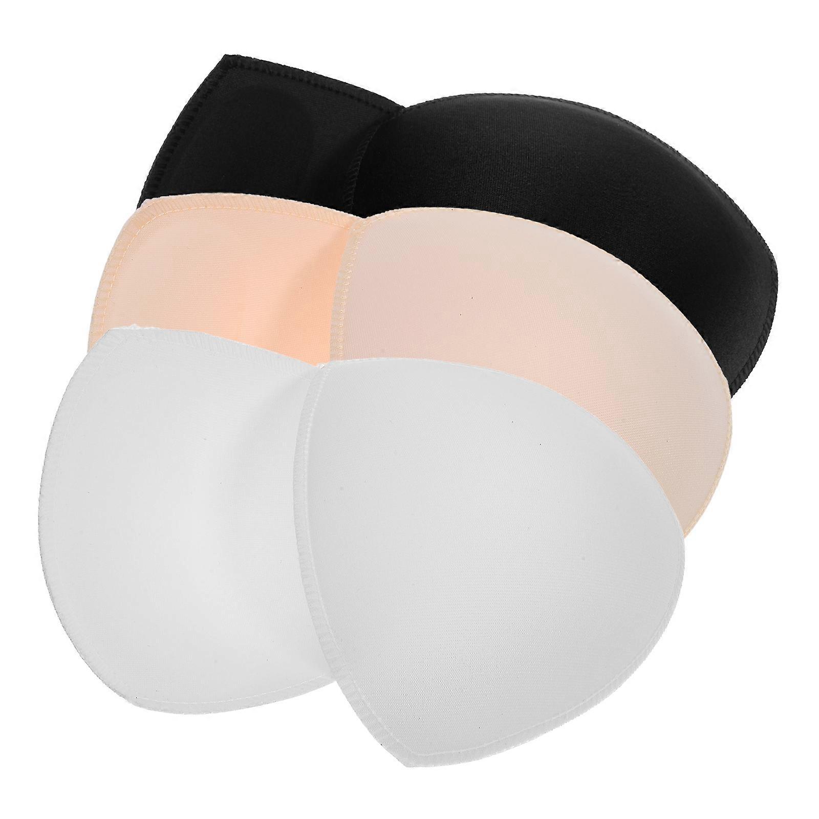 Comfortable Bra Cup Inserts For Women 6 Pcs Removable Padding Flexible Design Multi Color Daily Wear