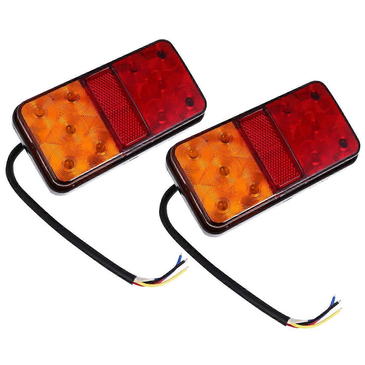 Tail Lights for Trailers 2Pcs 10 Turn Signal and Running Lights Kit