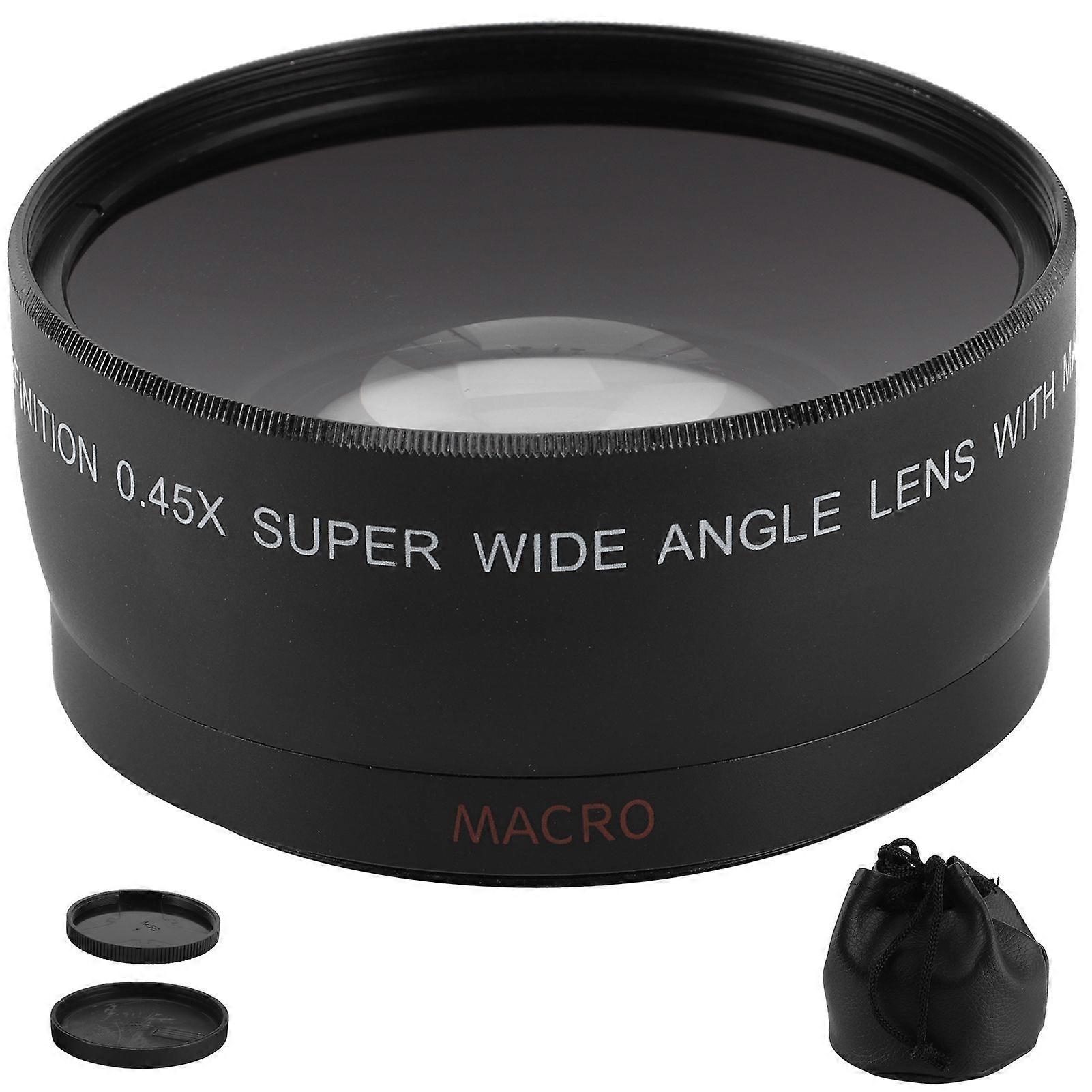 0.45X Camera Wide Angle and Macro Lens Additional Lens for Camera Lens with Filter Diameter of 55mm/2.2in