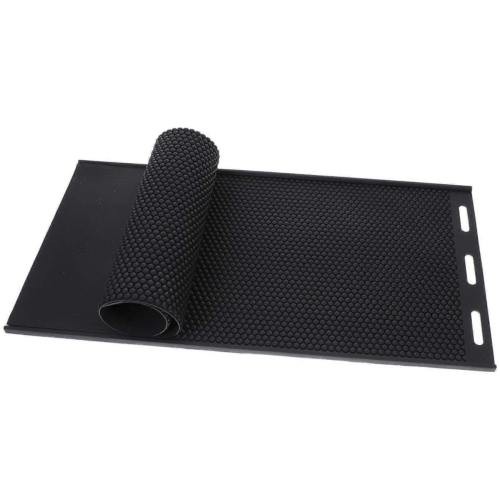 Silicone Wax Sheet Molds Honeycomb Honeycomb Sheet Mold for Diy Projects Black Silicone Embossing 1Set