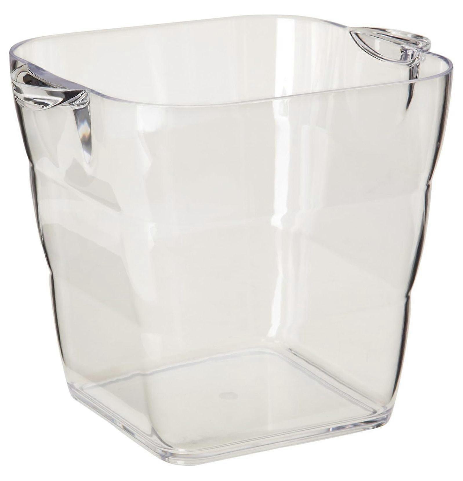 Viva Square Wine Bucket, Clear