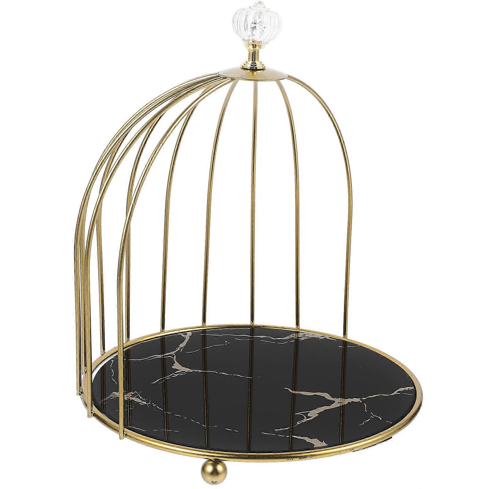 Cosmetics Storage 2Pcs Desktop Makeup Organizer Rack Bird Cage Style For Perfume Lotion Elegant Design Organizer