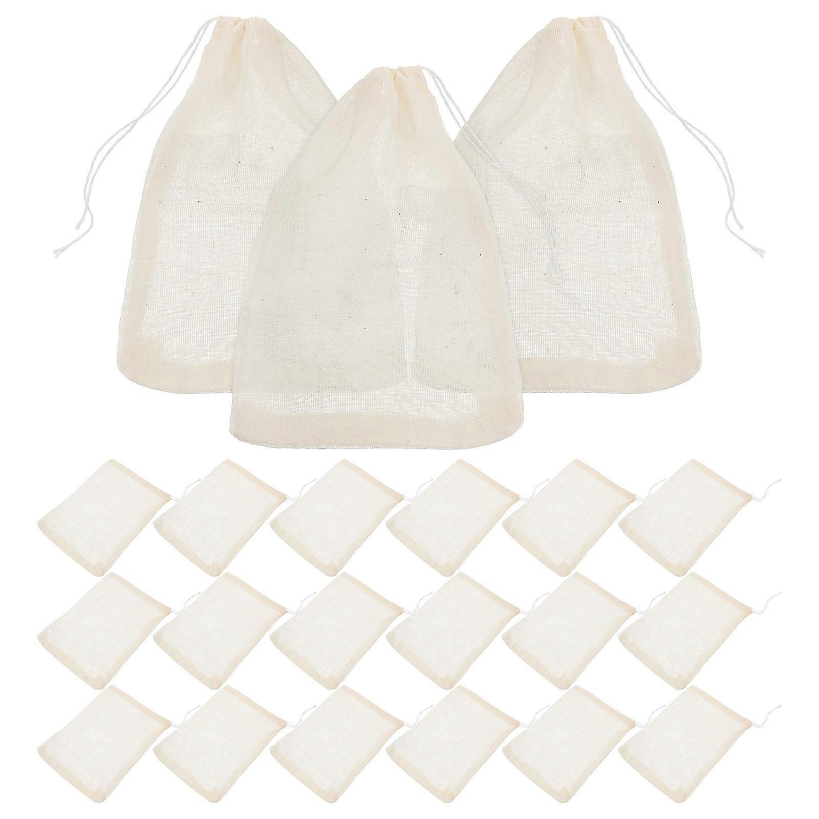 Gauze Traditional Boiling Tea Separation Drawstrings Soup Bag 120Pcs