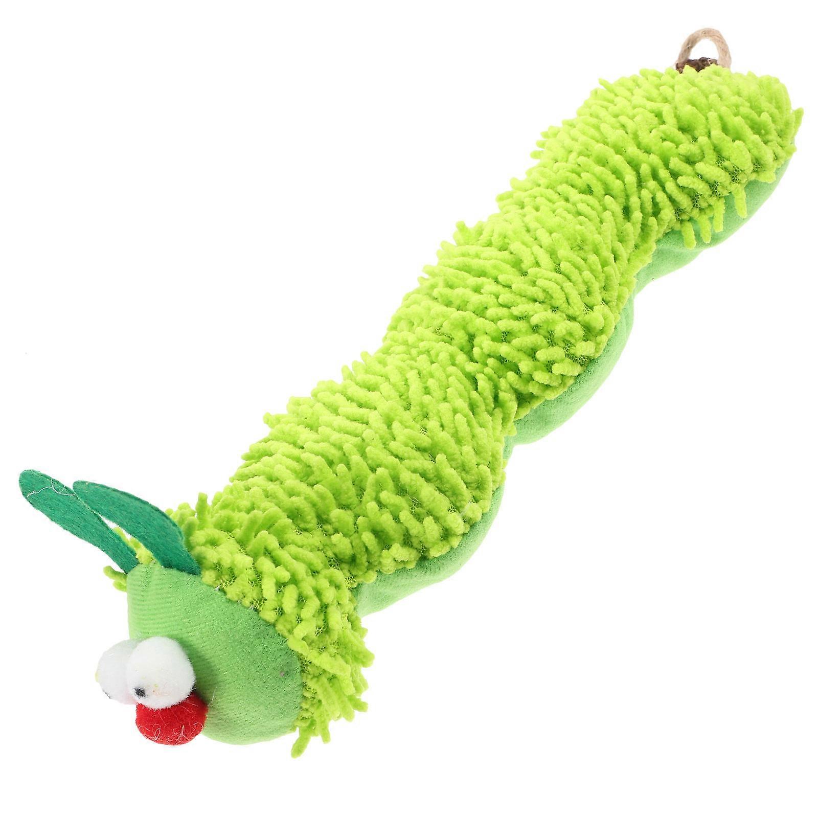 Interactive Cat Toy Catnip Caterpillar Pillow For Indoor Play 24X8X7.5CM 1Set