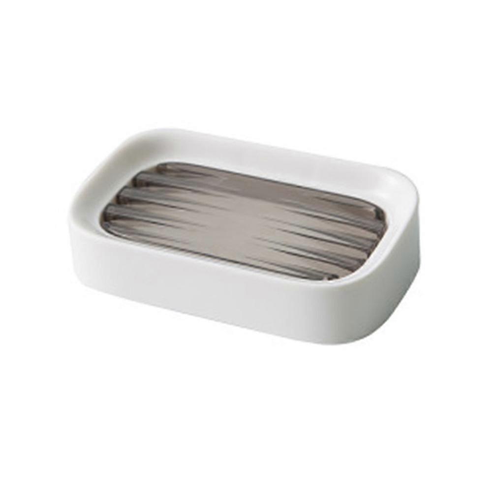Soap Box Wall Mount Double Layer for Soap Holding 3Pcs Coffee Color