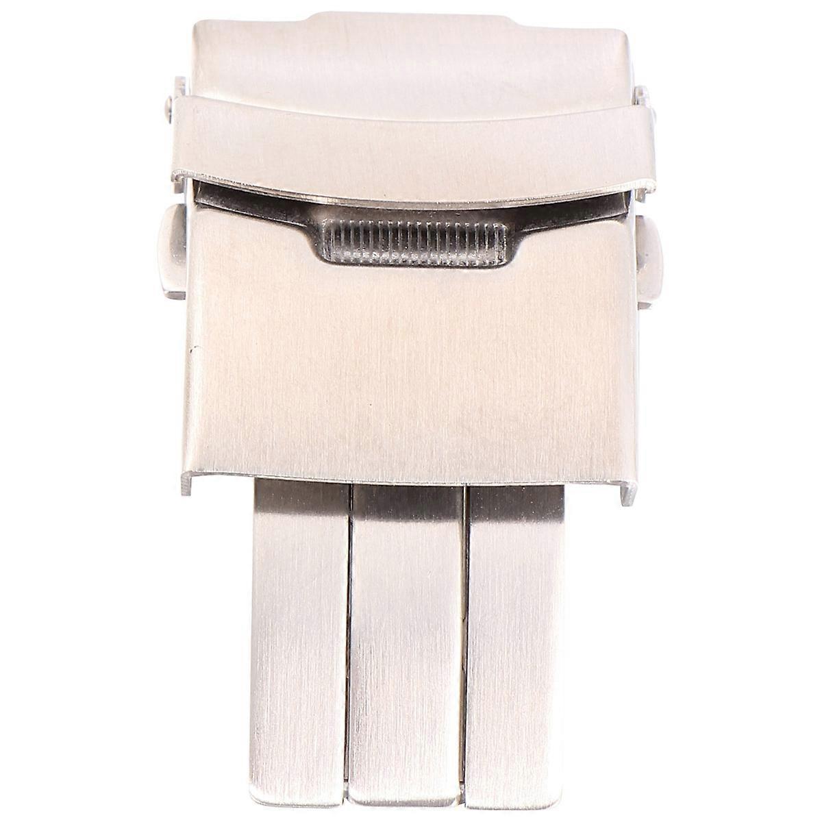 Silver Watch Band Clasp for Watch Use 3Pcs Solid Stainless Steel Buckle
