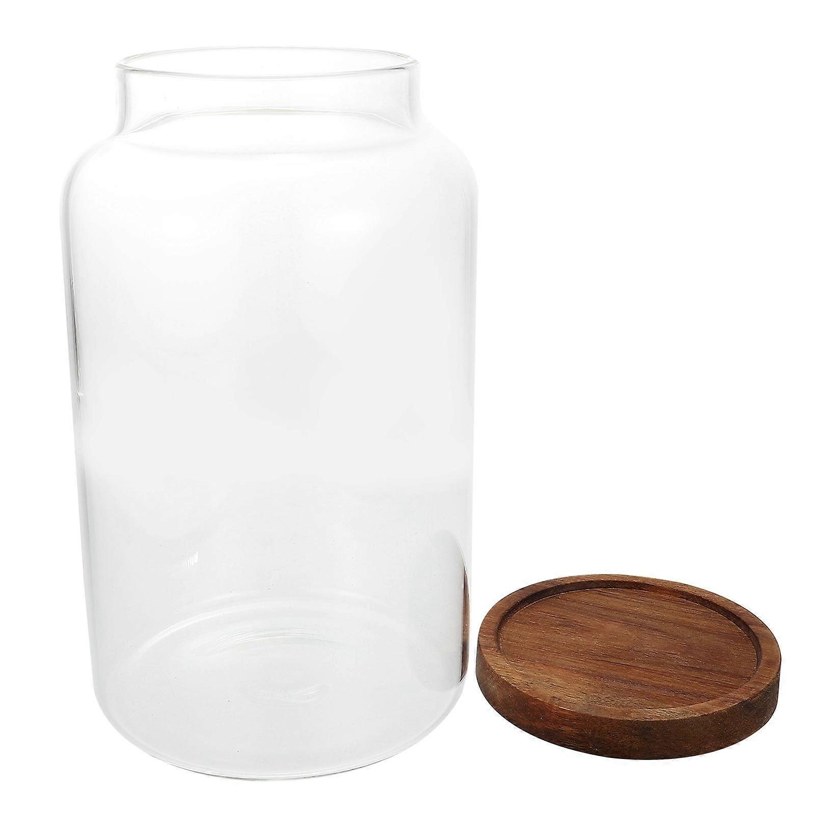Airtight Cereal Container Kitchen Storage Canister Simple Design Transparent 23.7X14X14CM 1Pcs