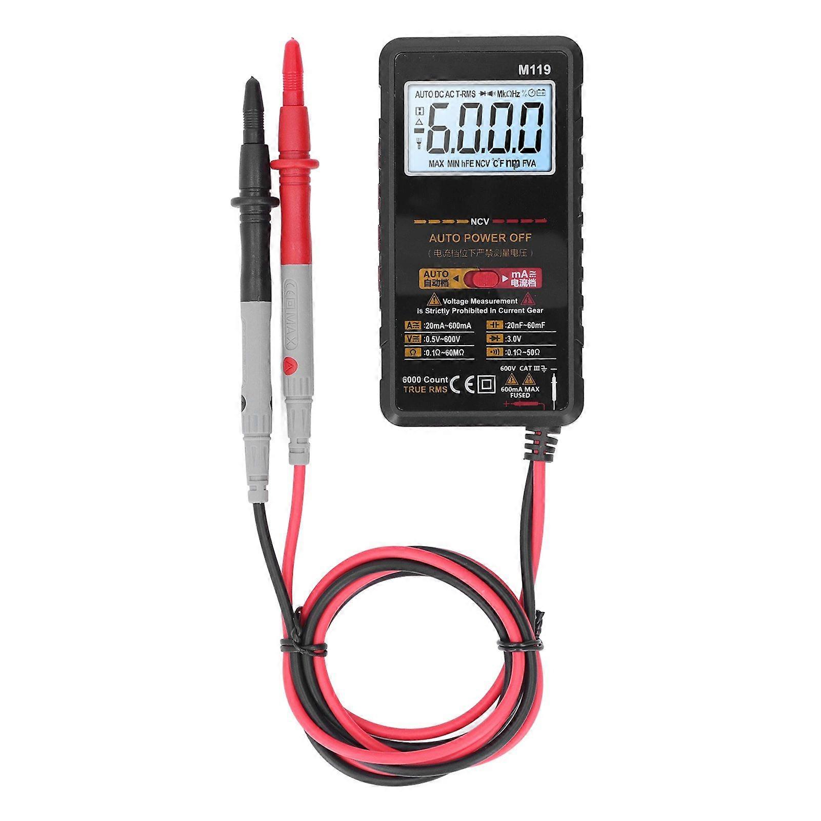 Högkvalitativ ANENG M119 liten digital multimeter med hög precision intelligent