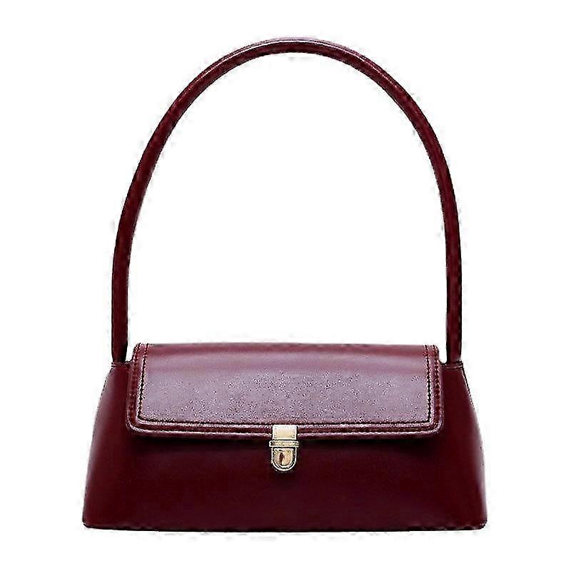 2025 Women Solid Casual Shoulder Bag Handbag