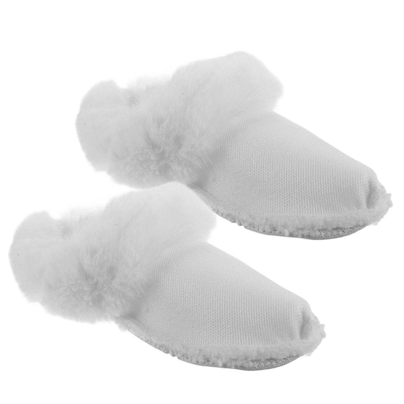 Winter Warm Shoe Inserts 3Pairs Plush Fluffy Hole Shoe Inserts