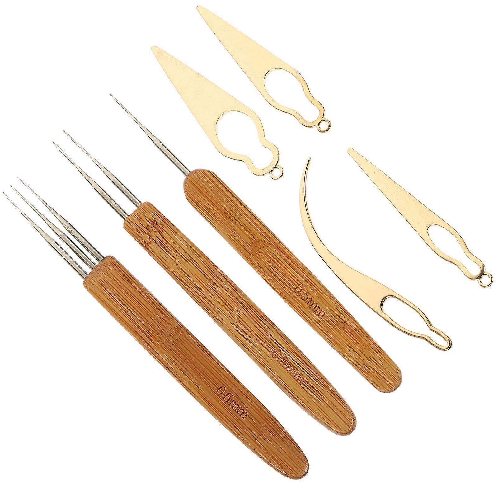 Household Crochet Hook Multi-Function Dreadlock Tool with 4Sets for Daily Use