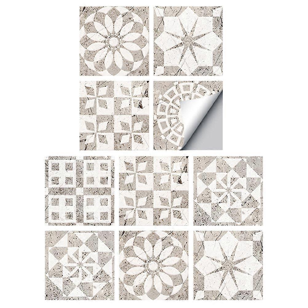 Tile Stickers Waterproof Self Adhesive for Wall Decoration 80Pcs Decals