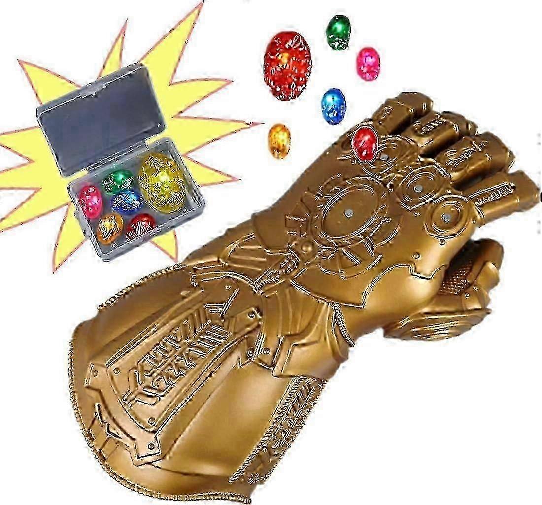 Infinity War Thanos Infinity Gauntlet With Electronic Detachable Glowing Infinity Stones Cosplay Hal