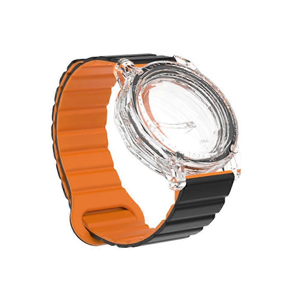 For Apple For Airtag Watch Magnetic Silicone Loop Strap Band