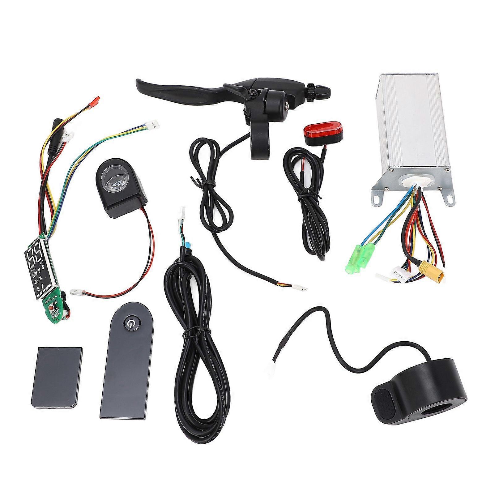 Scooter Controller Kit 36V350W Controller Thumb Throttle Accelerator Dashboard Panel Brake Lever Electric Scooter Parts
