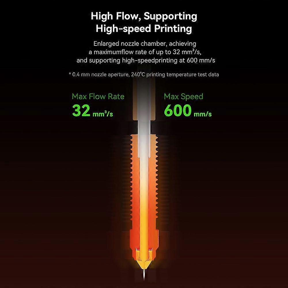 Ceramic Heating Block Kit Quick Swap Nozzle Kit for Ender-3 V3 SE KE 3D Printers Support 600 Mm/s High Speed Printing All Metal Integrated Design Easy