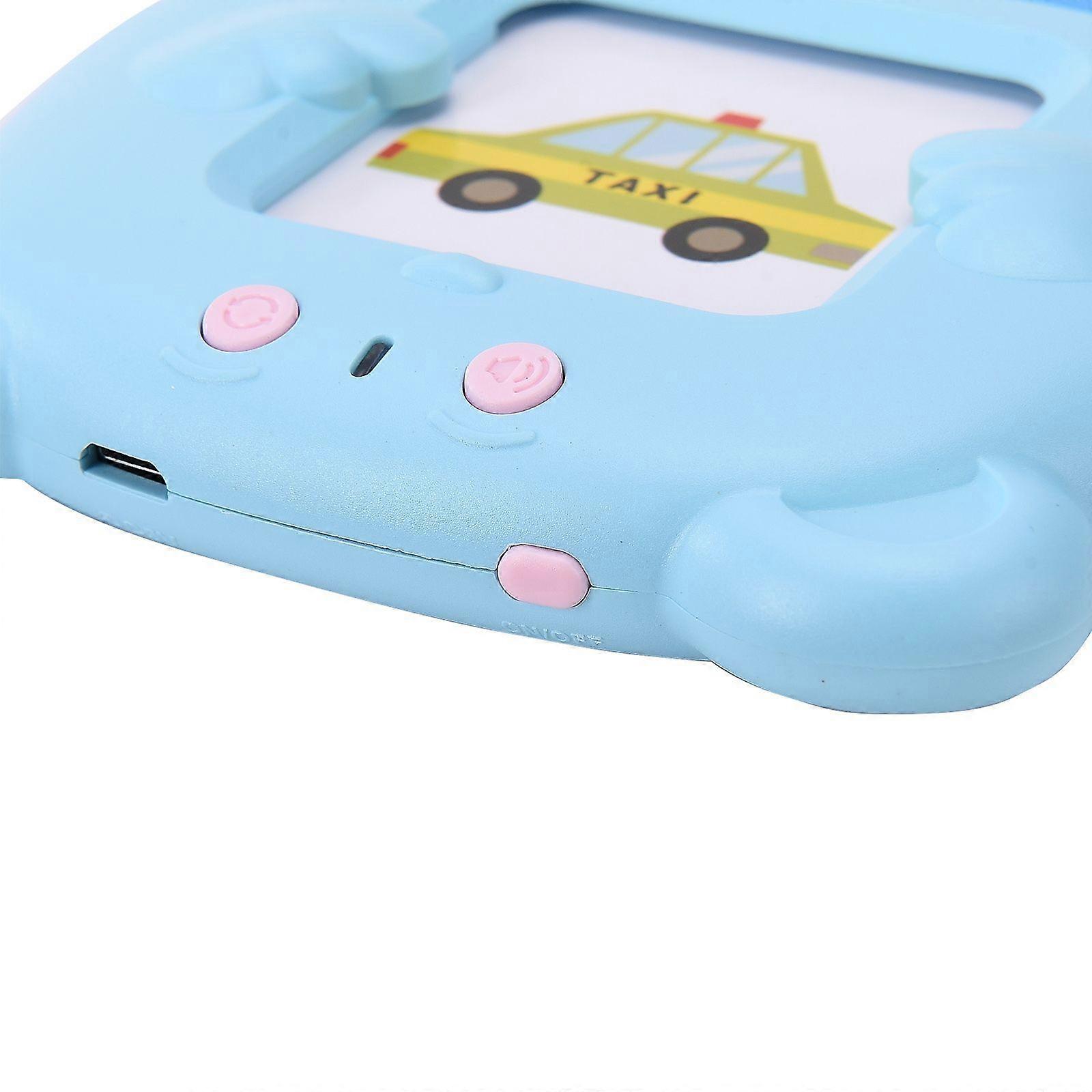Smart Card Reader with 224 English Contents Baby Word Learning Reading Machine for Early Education Blue