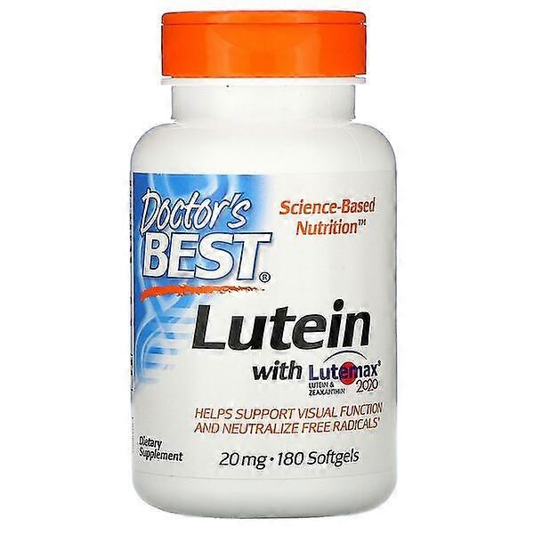 Doctor's Best, Lutein with Lutemax 2020, 20 mg, 180 Softgels