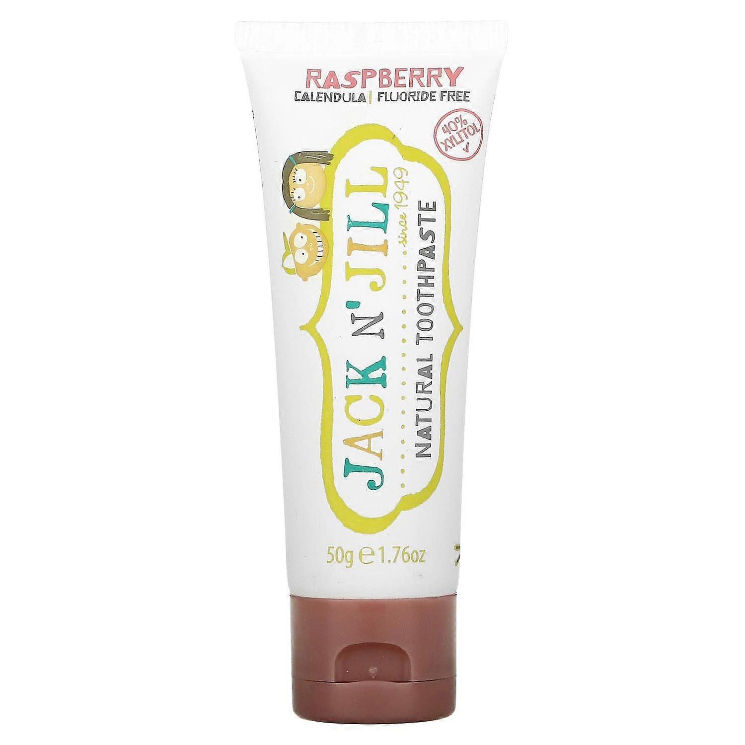 Jack n' Jill, Natural Toothpaste, 6 Months+, Raspberry, 1.76 oz (50 g)