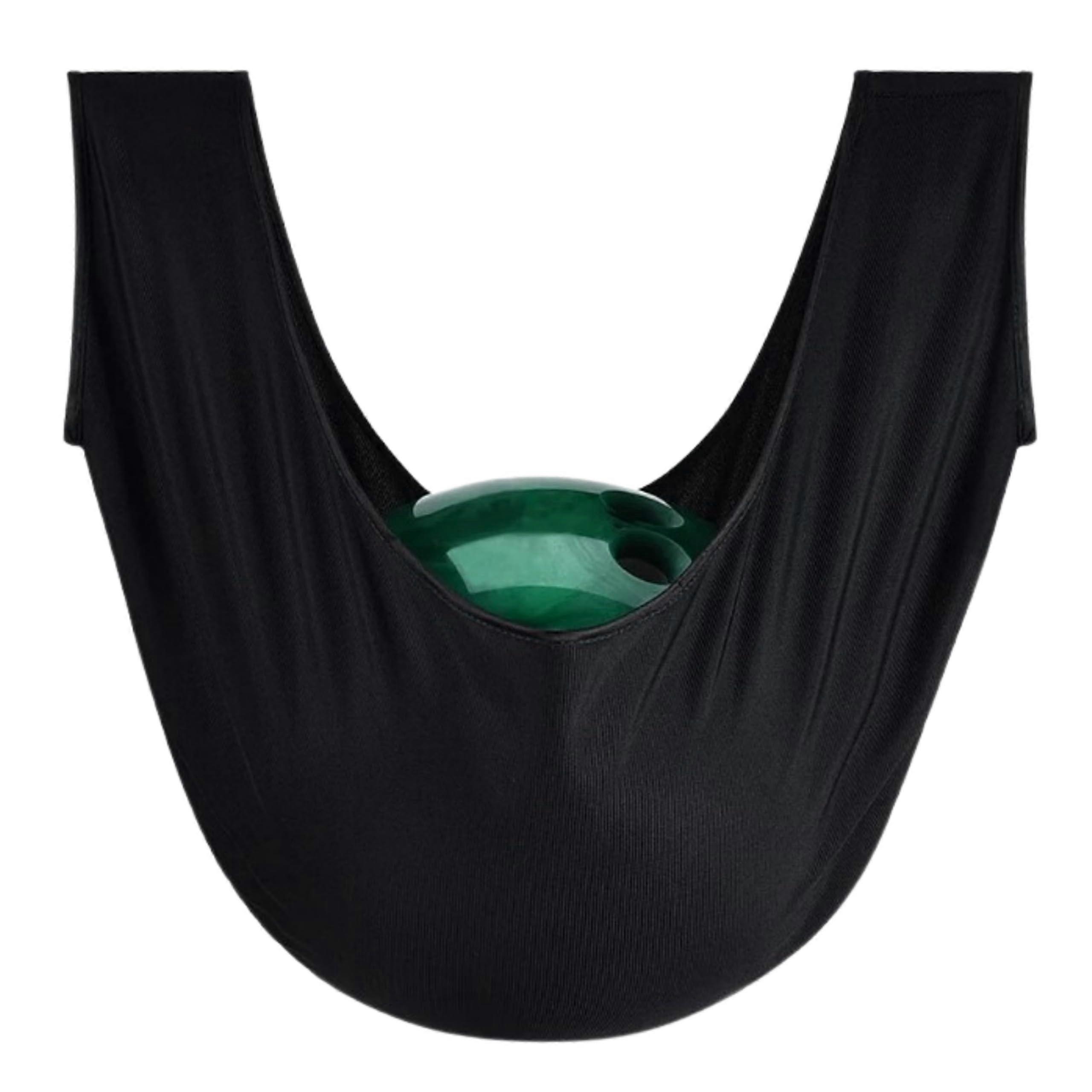 Bowling Ball Bag Black Microfiber Holder And Cleaner Fits Standard Bowling Balls