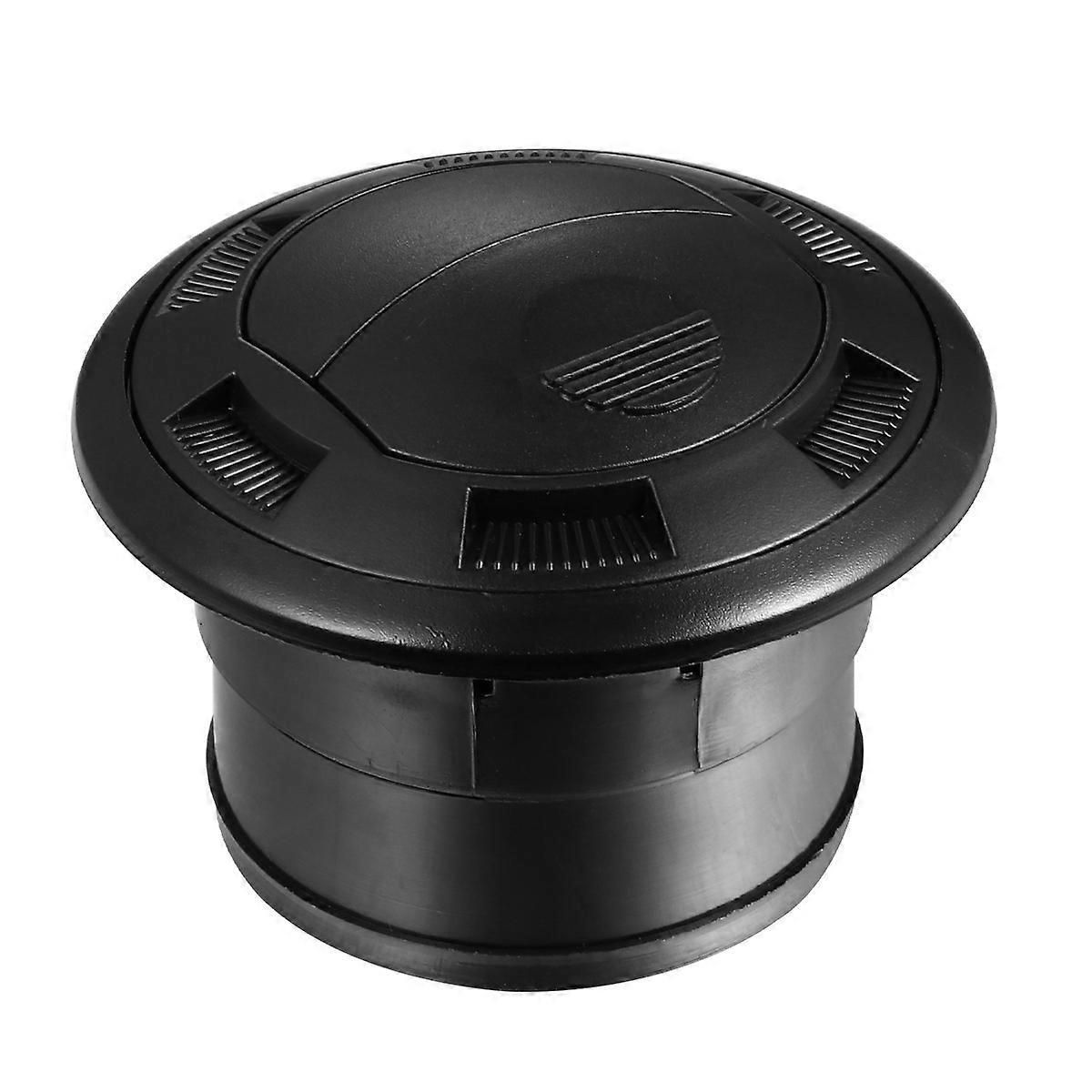 Caravan Air Conditioning Vent Round Outlet for Rv Bus 3Pcs Black