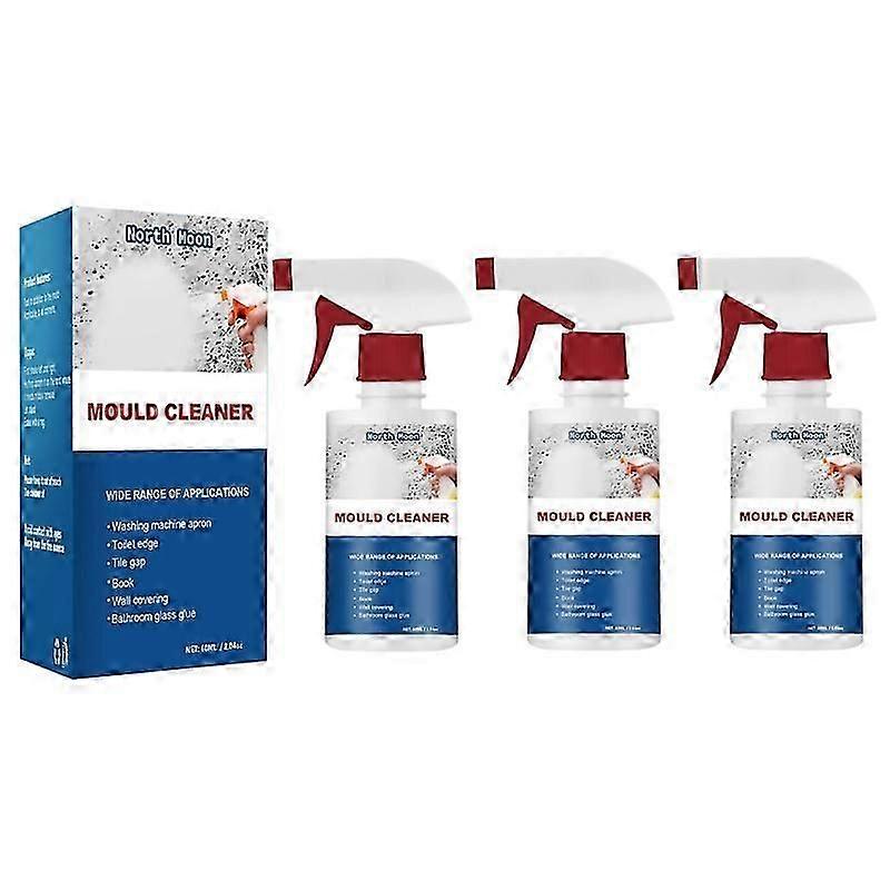 3Pcs Mildew Cleaner Foam,Mildew Deodorant Decontamination Spray,Foam Mildew Spray