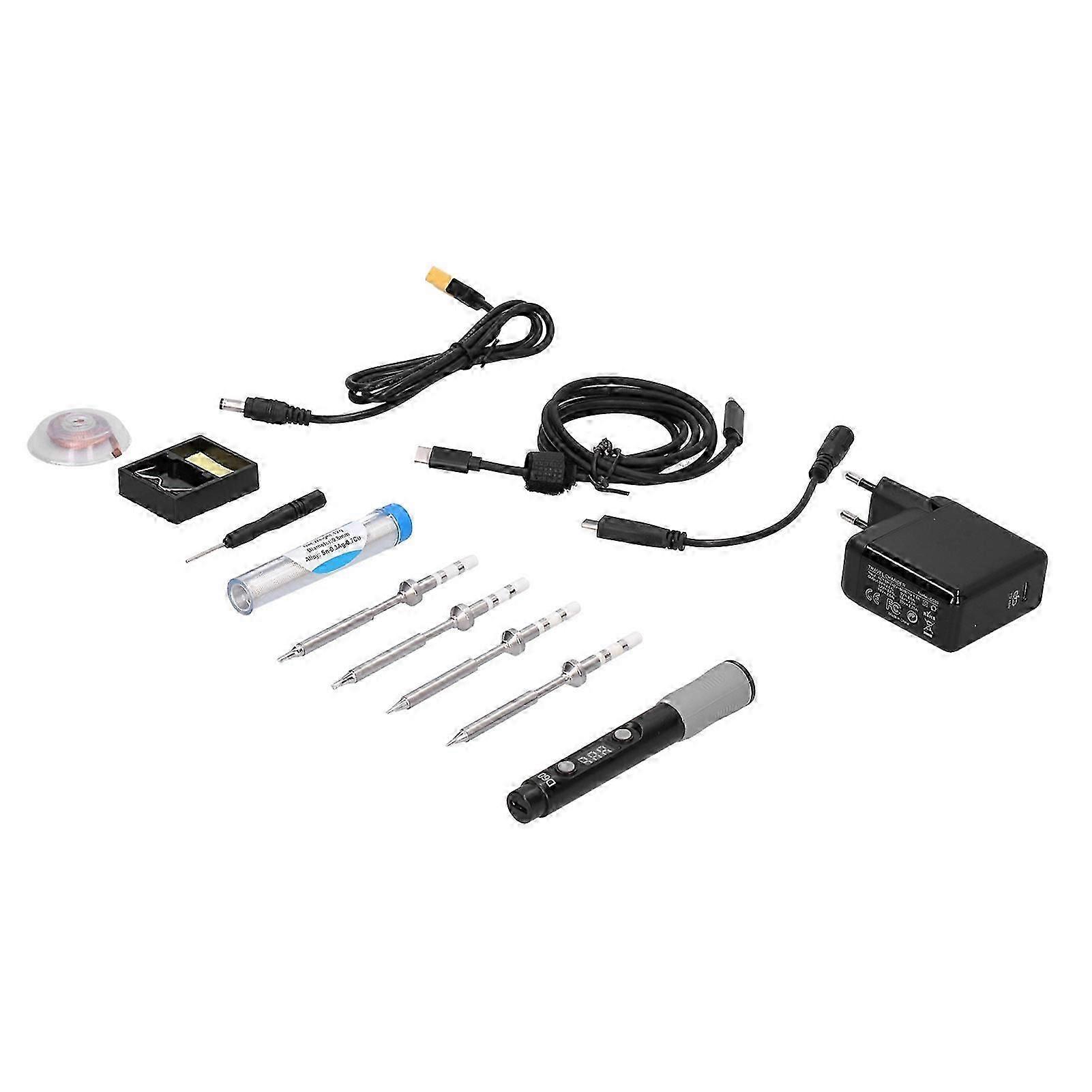 Electric Soldering Iron Kit SQ-D60B Black with Type-C Adapter