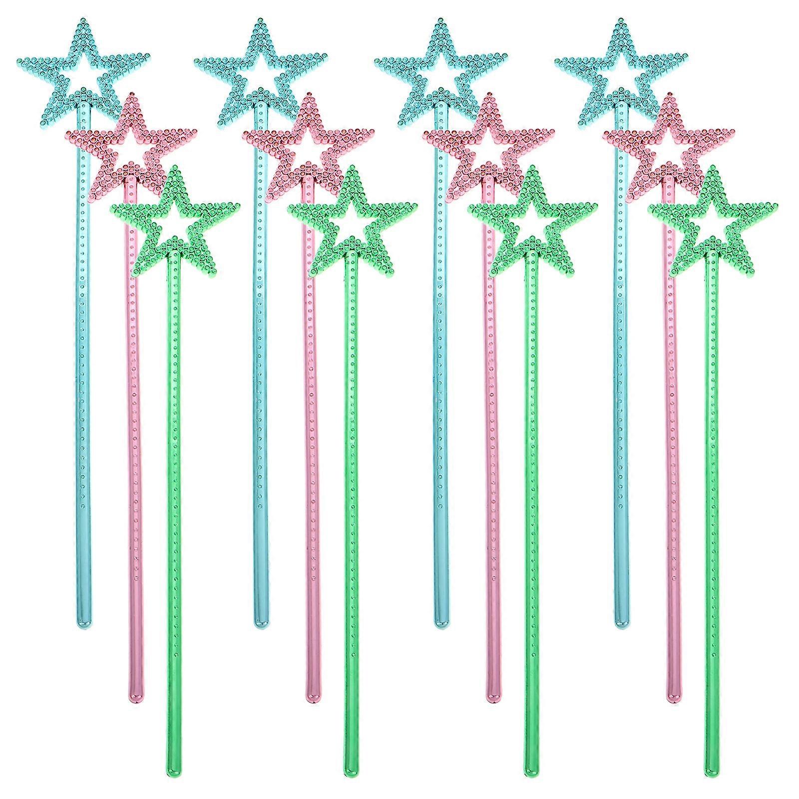 Children's Star Shape Wand for Party Decorations 12Pcs Set