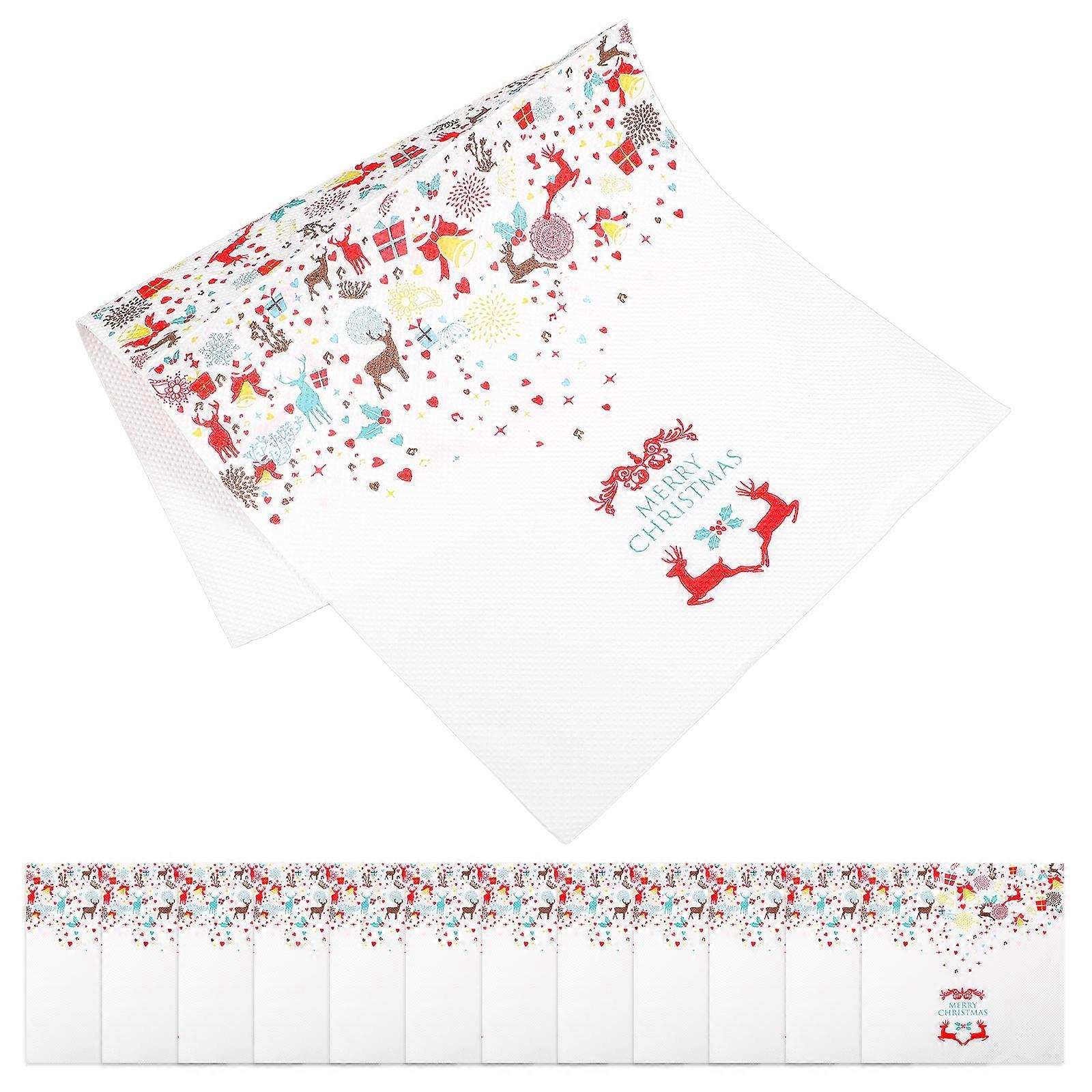 Christmas Printing Napkins Disposable Paper Napkins for Party Use 20Pcs