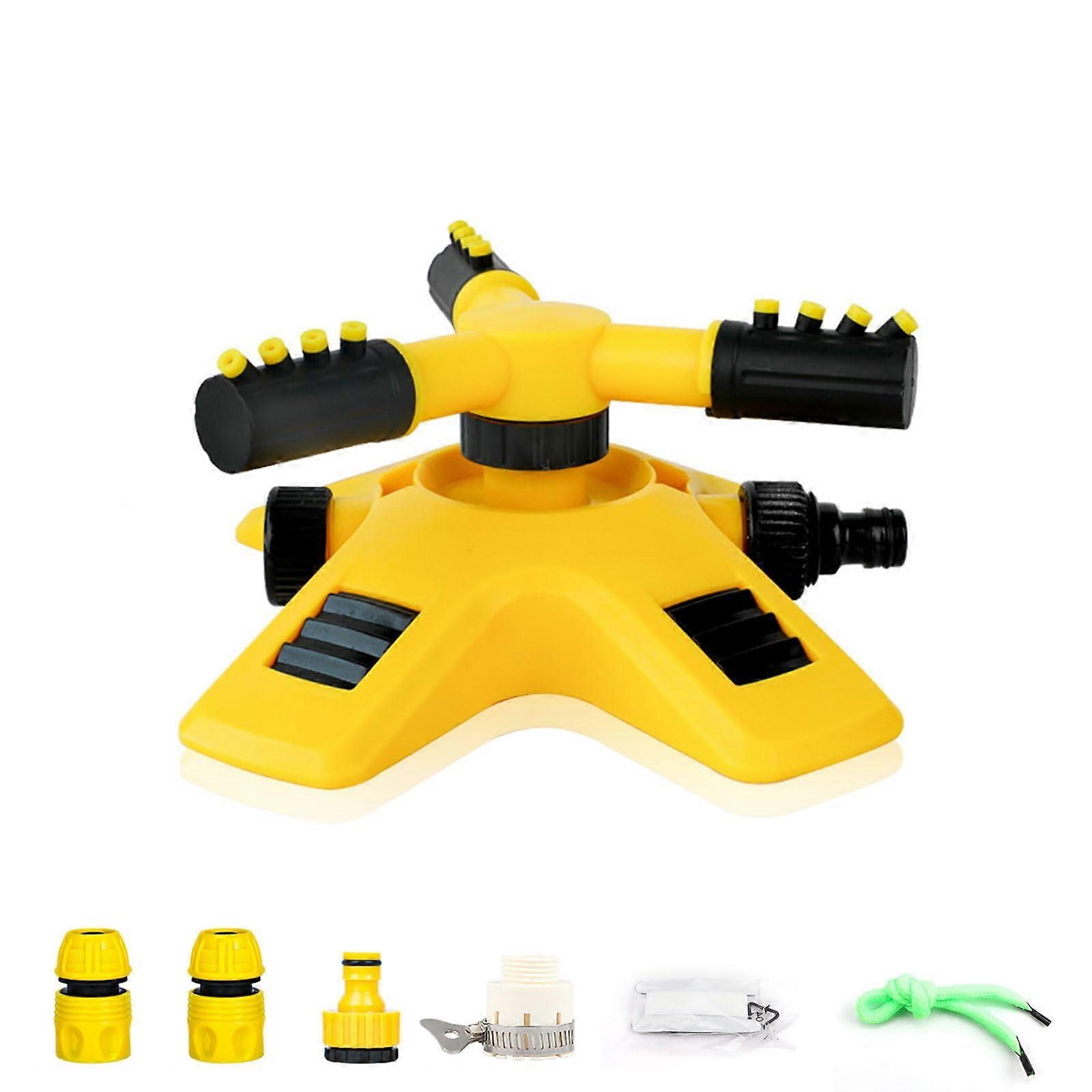Garden Sprinkler 360 Degree Automatic Rotating Tandem Spray Diameter 410 m Lawn Irrigation System Garden Nursery