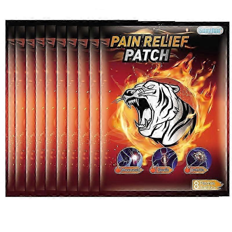 80st plåster, snabbverkande kinesiska långt infraröda plåster, långvarig plåster för ryggsmärtor, axelsmärtor, ledvärk, muskelvärk