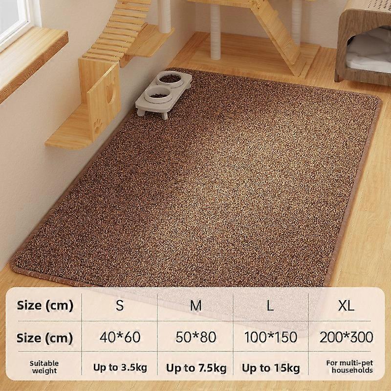 Large Size  Scratching Board Inteated Carpet  Bed S Area Wear-Resistant Non-edding Jute  Claw Pad