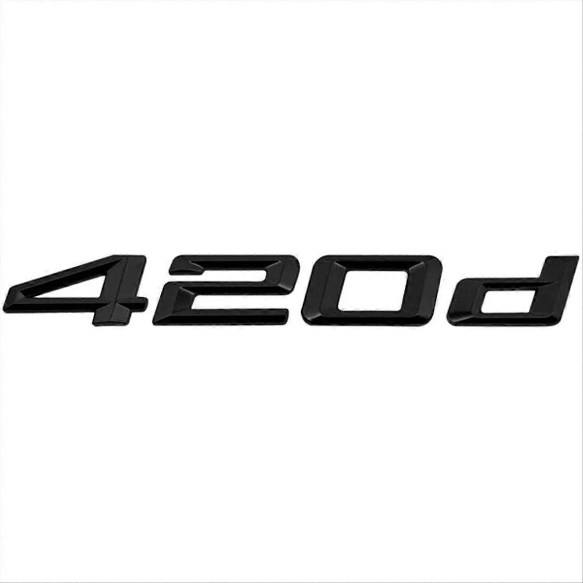 3D Black 420D Lettering Rear Boot Lid Trunk Badge Emblem