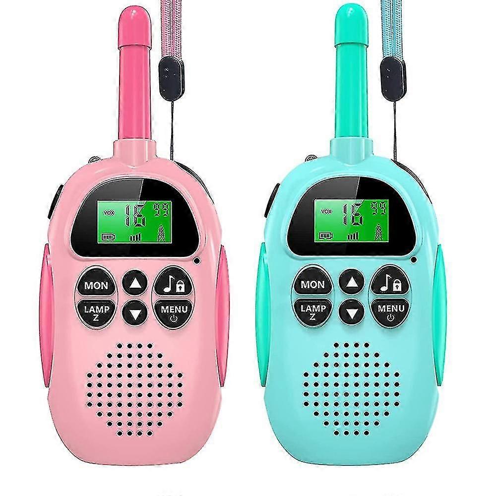 充電式子供のための2パックトランシーバー - 懐中電灯付きキッズクリスマスバースデーおもちゃギフト, 屋外用, キャンプ, ハイキング