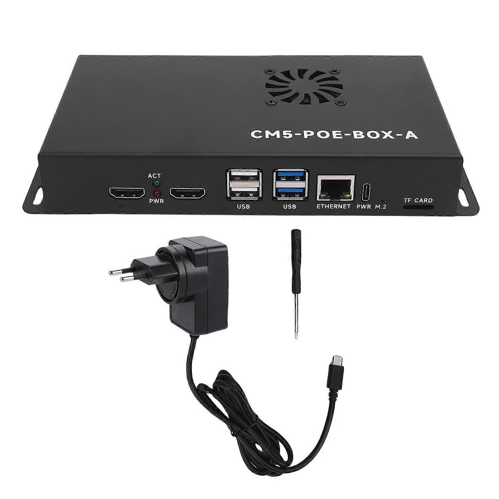 Compute Module 5 PoE Base Board with MIPI M.2 USB ETH Shell for High Performance Projects