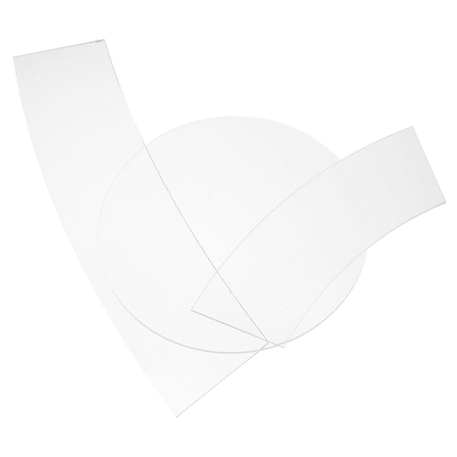 3st klar akryl quiltning stencil uppsättning transparent sömnad linjal hink hatt mallar hög precision lapptäcke verktyg för gör-det-själv-projekt lapptäcke