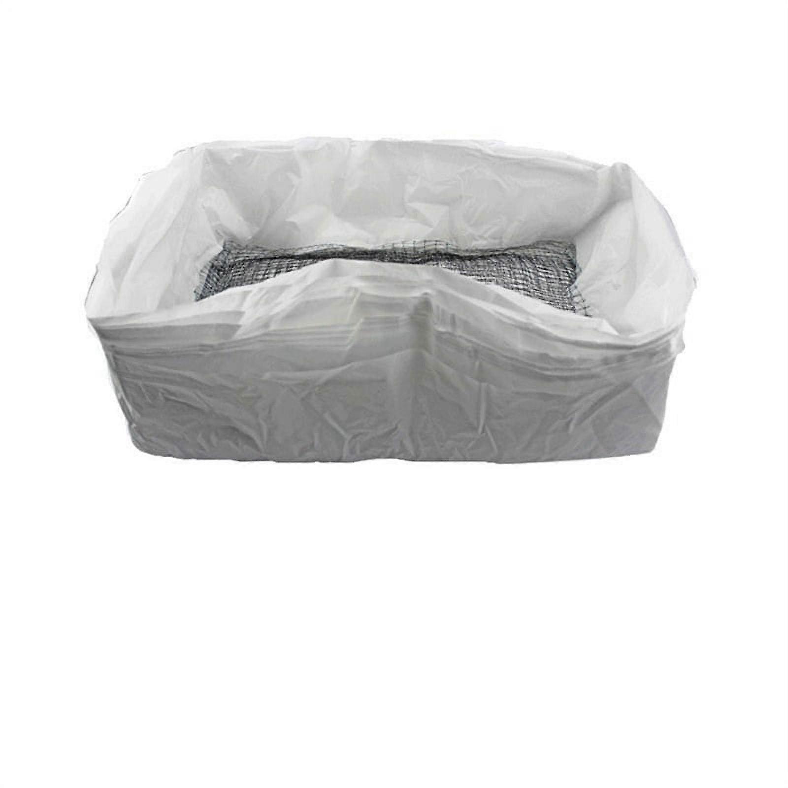 10Pcs Reusable Feces Filter Hands Free Pet Excrement Liners Elastic Sand Bag Filter Hygienic Litter Box Liners S