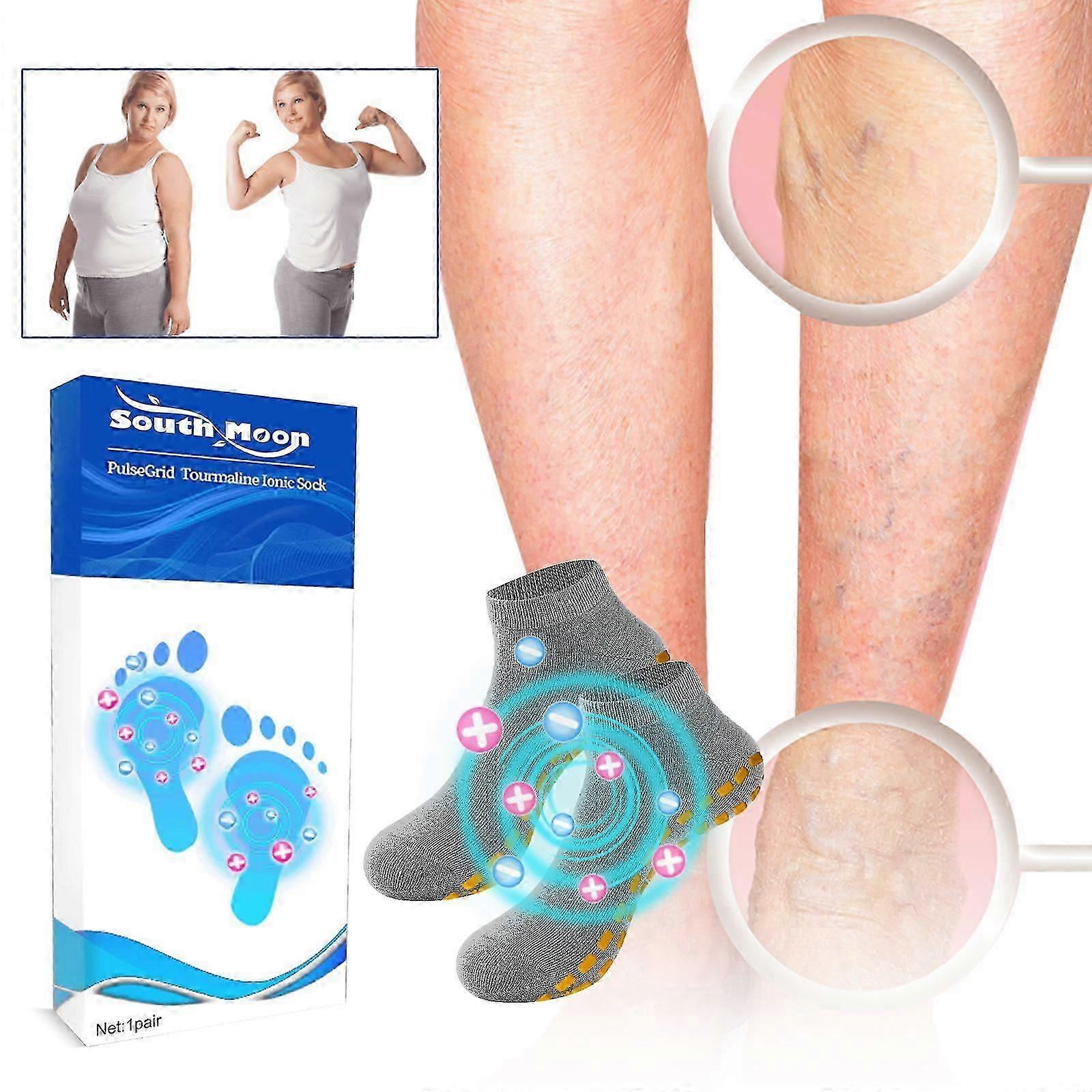 Tourmaline Ionic Compression Socks - Breathable, Non-Slip, Comfortable Sports Foot Care