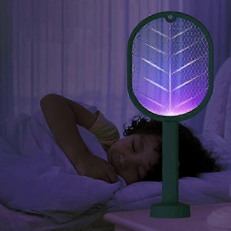 Rechargeable Electric Mosquito Fly Swatter Zapper Racket Bug Insect Killer Lamp