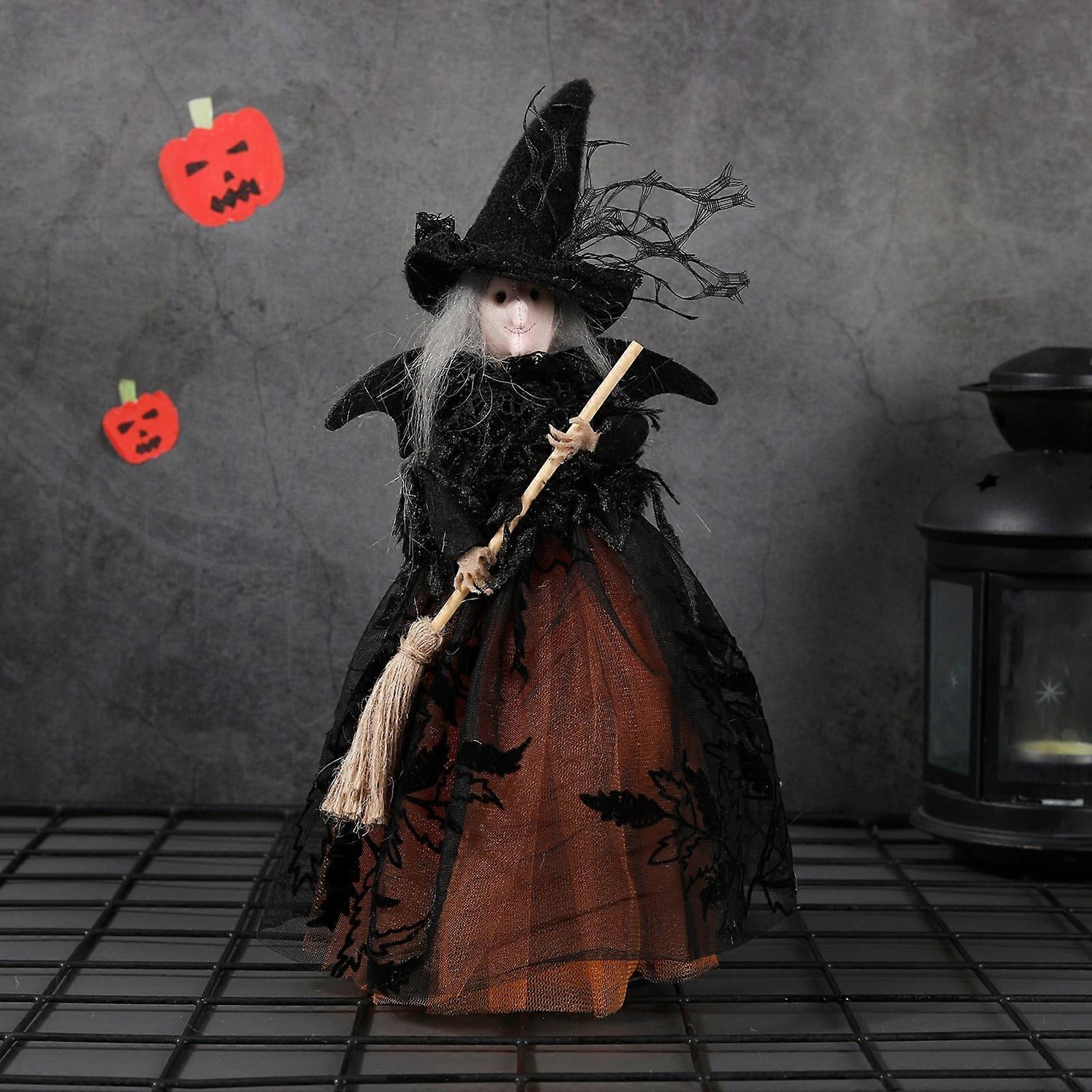 Halloween Cloth Witch Doll Decoration, Compatible with Home Party Themes, Clearance - Create a Thrilling Atmosphere