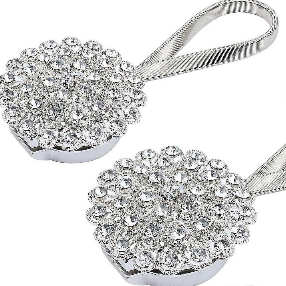 2er-Pack Elastischer Vorhangclip Vorhangschnalle Starker Magnethalter