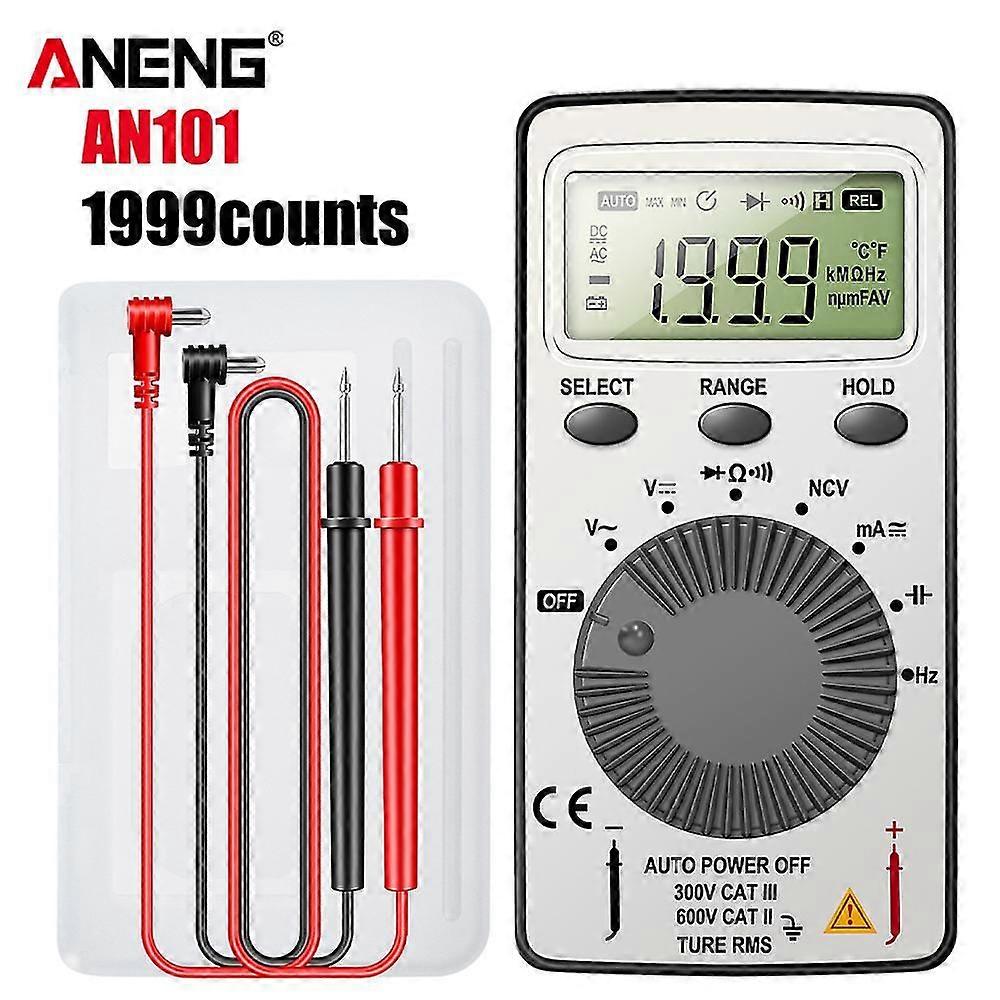 AN101 Mini Digital Multimeter1999 T-RMS /DC NCV Capacitance Ammeter