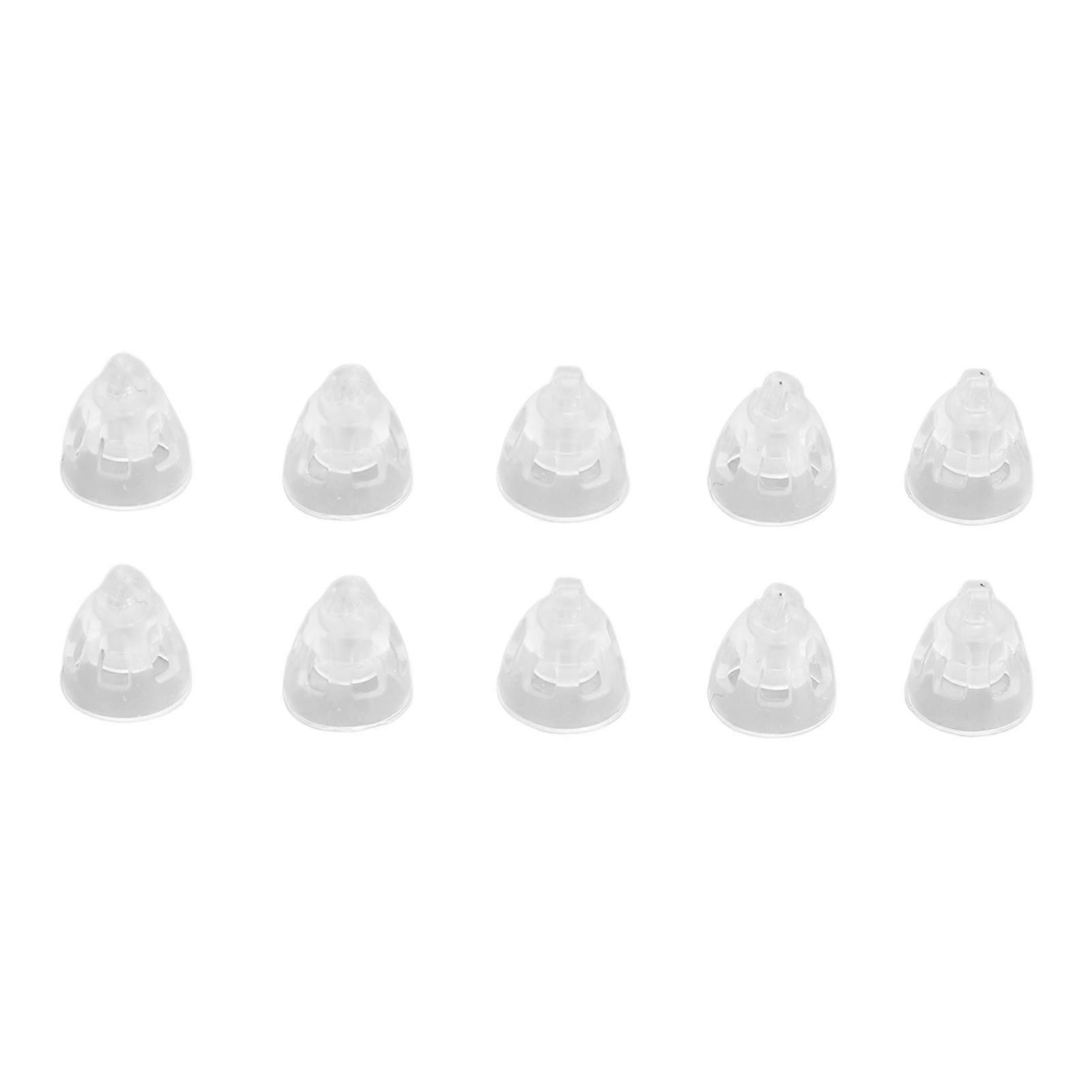 10pcs Sound Aids for Minifit Anti Static Reusable Single Layer Silicone Open Vented Earplug Replacement Domes