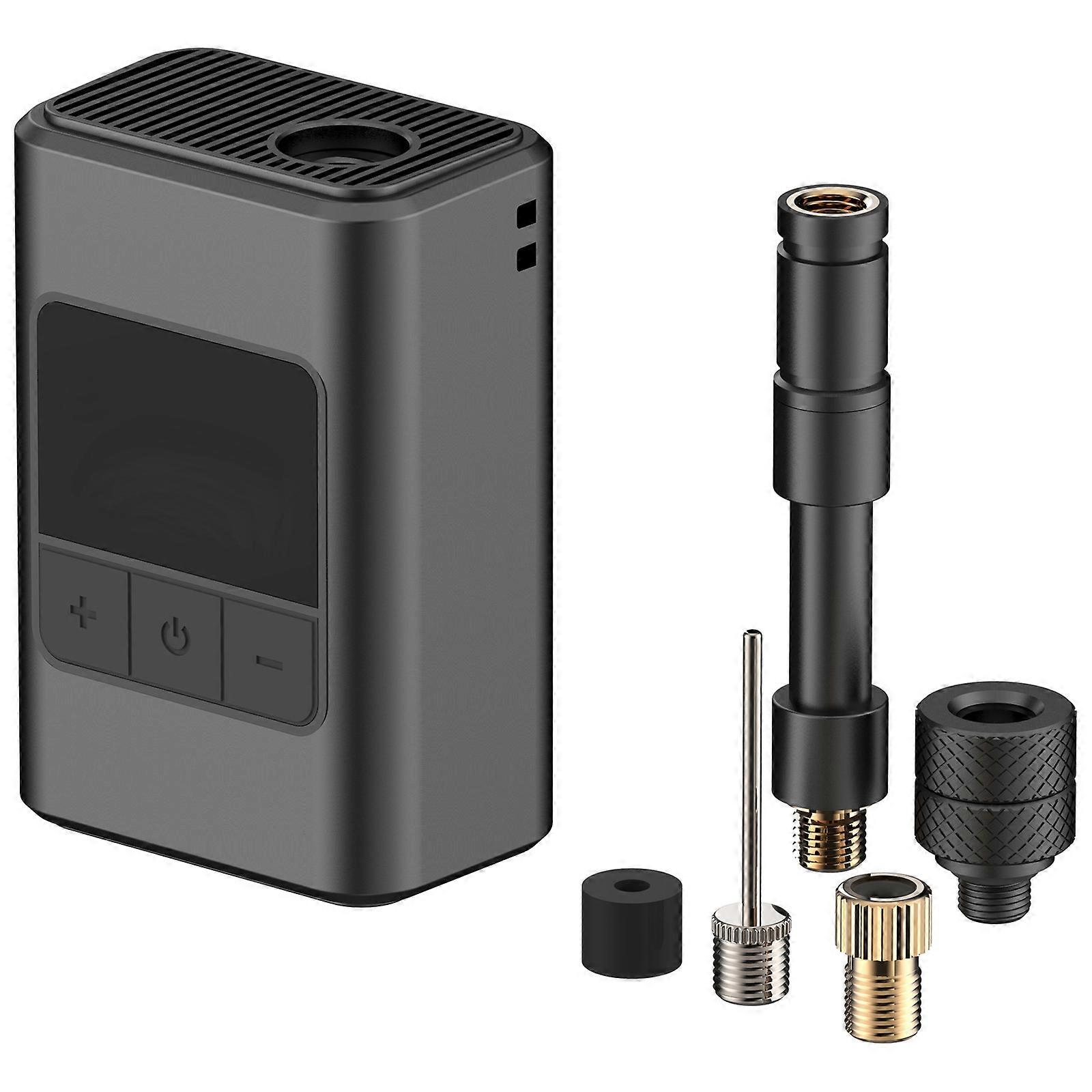 Multiple Nozzle Air Pumps 4 Adjustable Tip Rechargeable Battery Compacts For Pool Float Air Mattress Camping Essential  Black