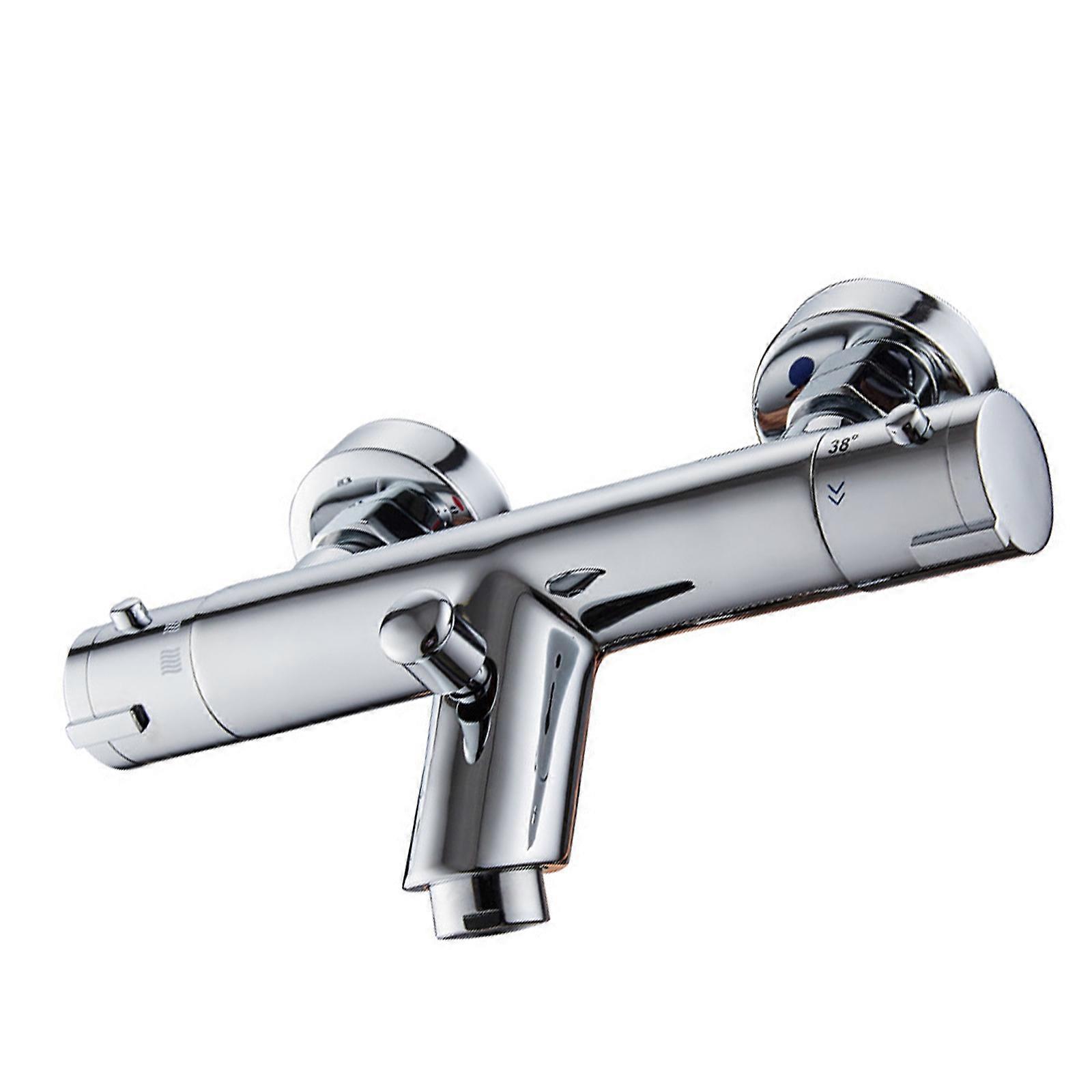 Thermostatic Bath Shower Mixer 2 Handle Thermostatic Shower Valves Showering Faucet Temperature Control Valves Easy Use Multicolor