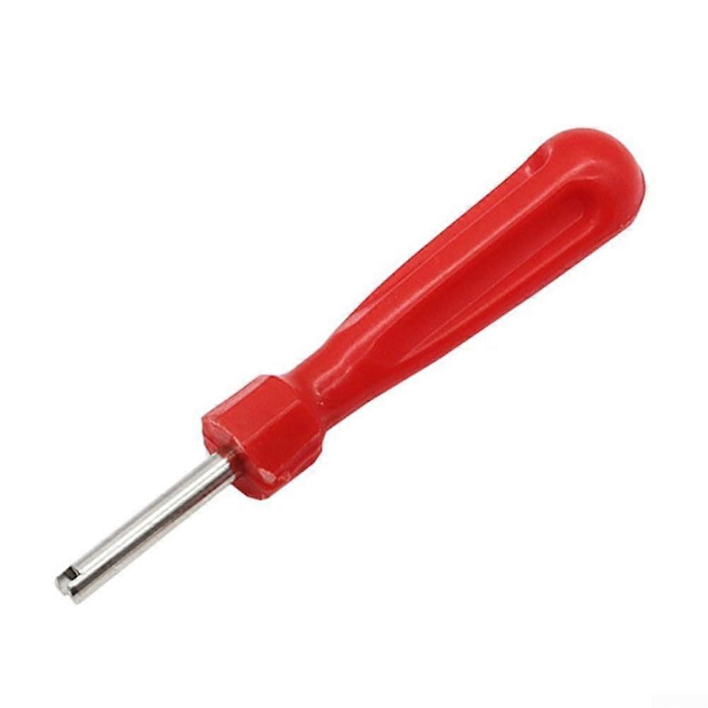 Tyre Valve Core Removal Tool with Wrench LongLasting Plastic Handle and Steel Construction