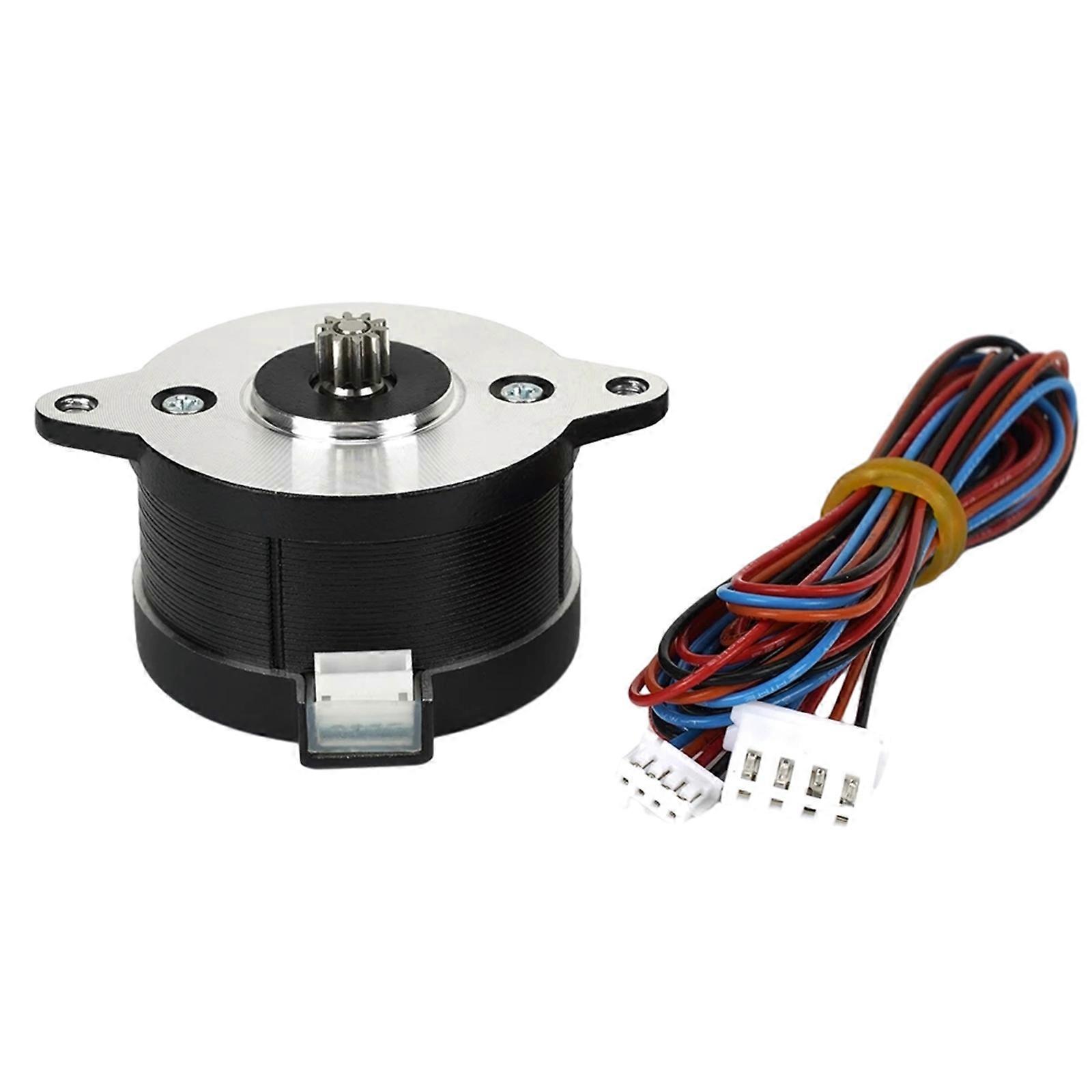 10 Tooth Gear 36mm Round Shape Pancake Stepper Motor with Cable for Voron 2.4 3D Printer Extruder Accessories Multicolor
