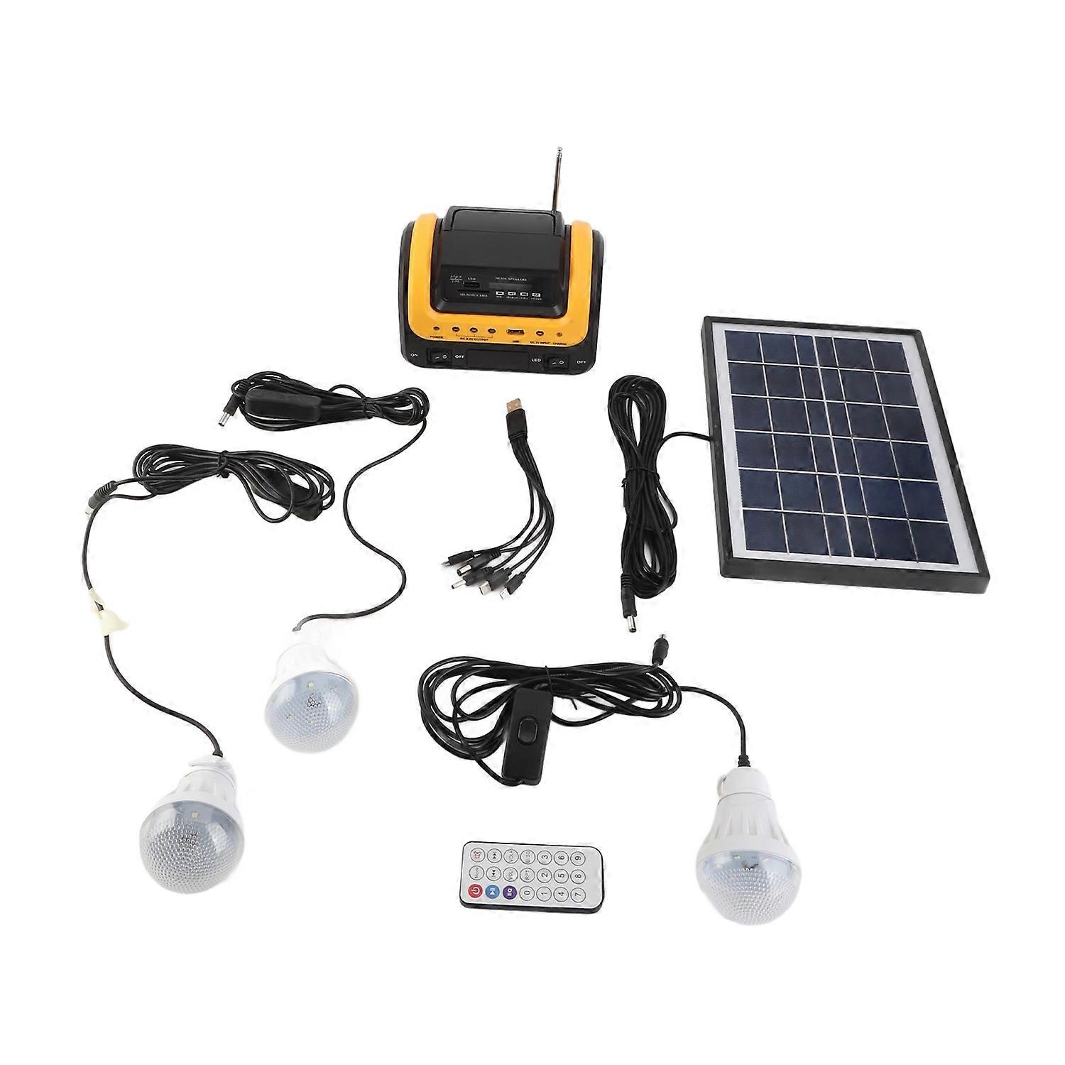 Solar Power Generator Portable Power Station 5000mAh Solar Power Generator with Solar Panel for Camp