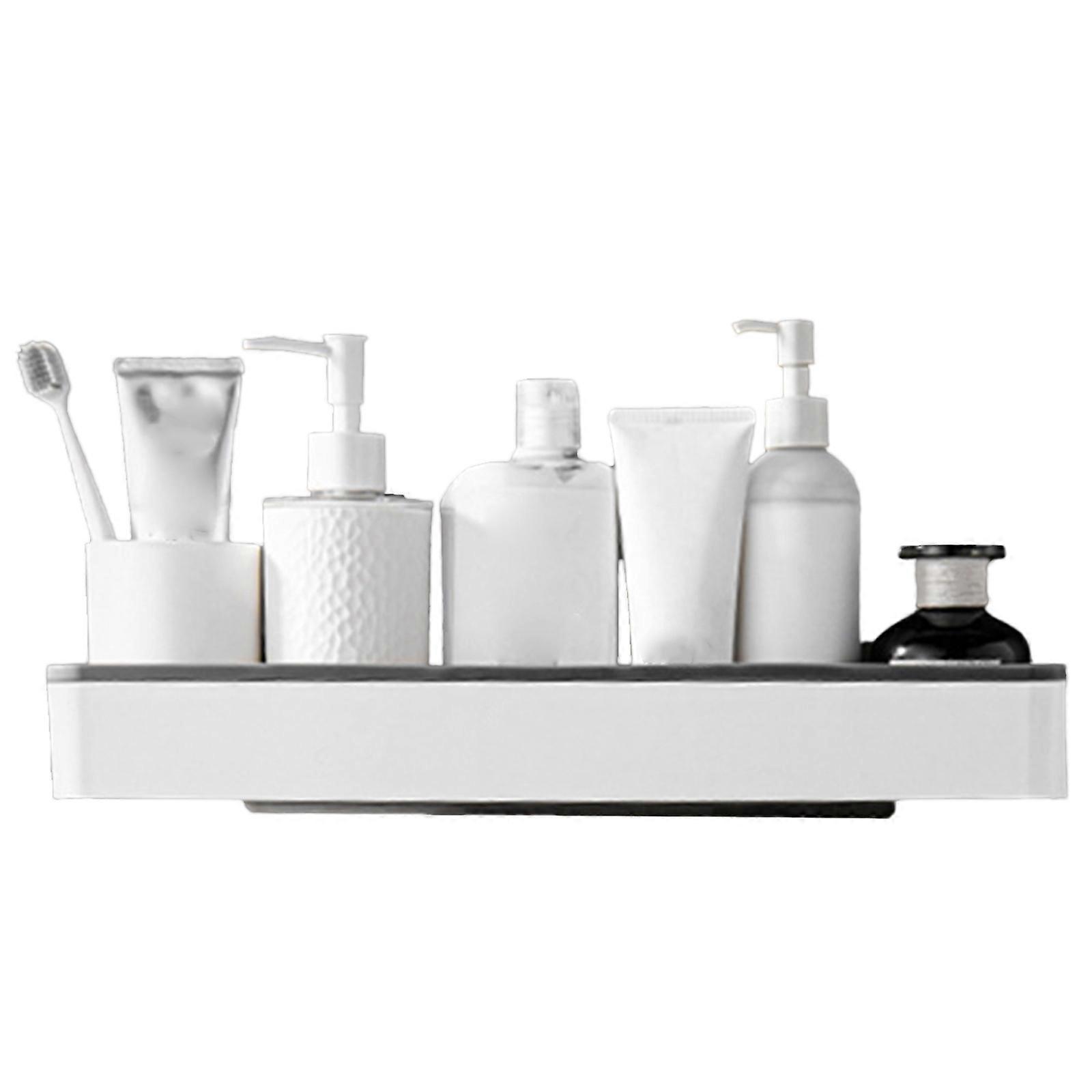 Practical Shelves for Bathroom Organization Space Saving Bathroom Storage Solution for Toiletry Arrangement  Gray